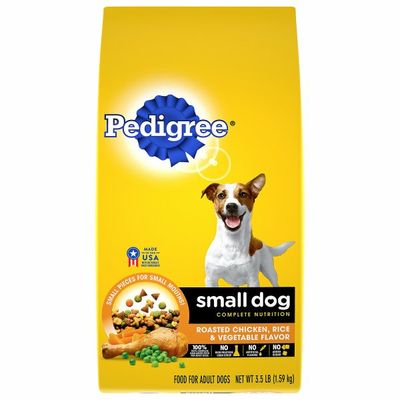 Pedigree Small Dog Complete Nutrition Adult Dry Dog Food Roasted Chicken, Rice & Vegetable Flavor