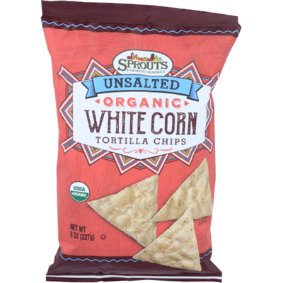Sprouts Organic Unsalted White Corn Chips