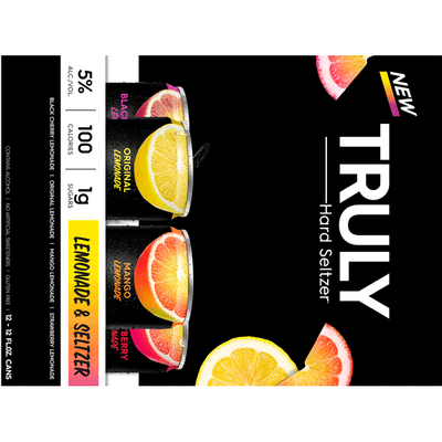 TRULY Hard Seltzer Lemonade Variety Pack, Spiked & Sparkling Water
