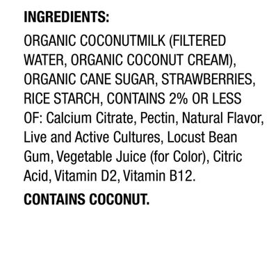 So Delicious Dairy Free Coconut Milk Strawberry