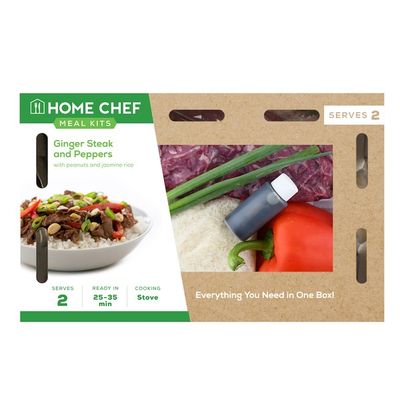 Home Chef Meal Kit Teriyaki Steak And Peppers With Peanuts And Jasmine Rice