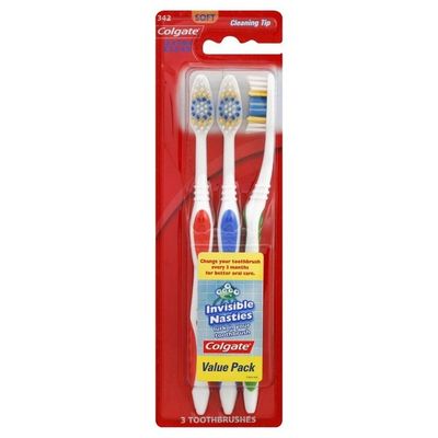 colgate toothbrush 3 pack
