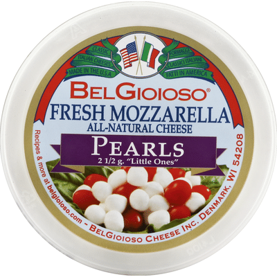 BelGioioso Fresh Mozzarella Cheese, Pearls, Cup