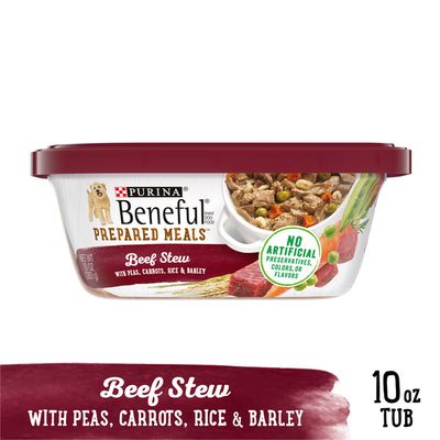 Purina Beneful High Protein, Gravy Wet Dog Food, Prepared Meals Beef Stew