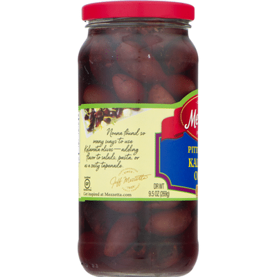 Mezzetta Olives, Kalamata, Greek, Pitted