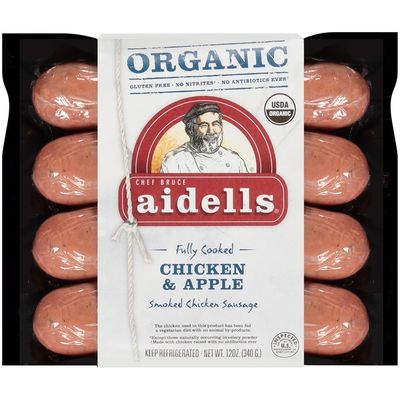 Aidells Organic Smoked Chicken Sausage, Chicken & Apple, 12 oz. (4