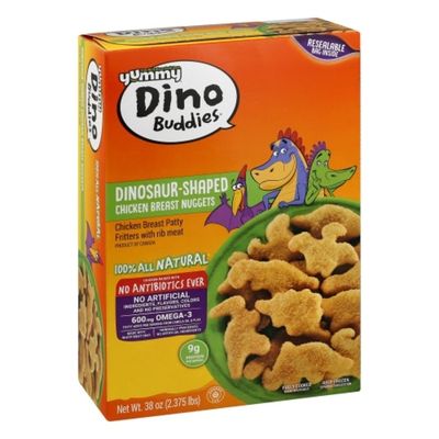 Yummy Chicken Breast Nuggets, Dinosaur-Shaped
