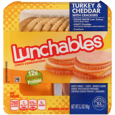 Lunchables Turkey & Cheddar Cheese with Crackers Snack Kit