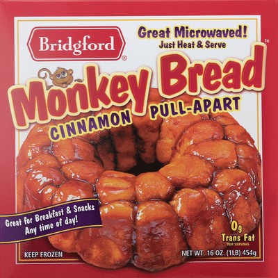 Bridgford Bread, Cinnamon, Monkey, Pull-Apart