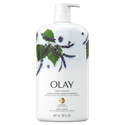 Olay Body Wash, Birch Water & Lavender