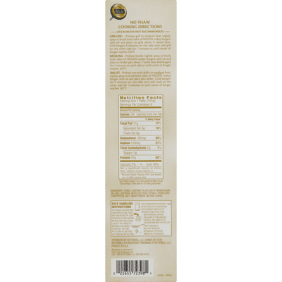 Butterball Original Seasoned Turkey Burgers