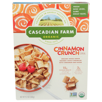 Cascadian Farm Cereal, Cinnamon Crunch