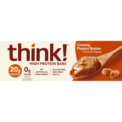 think! High Protein Bar, 20g Protein, Creamy Peanut Butter