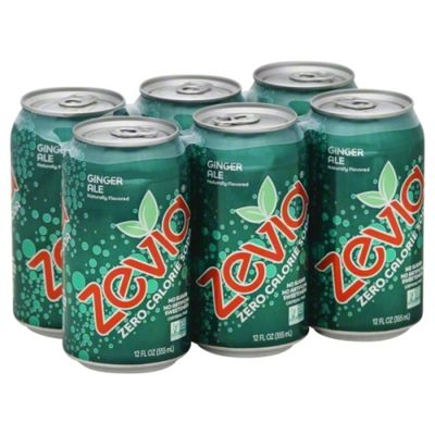 Zevia Zero Calorie Soda Ginger Ale - 6 PK