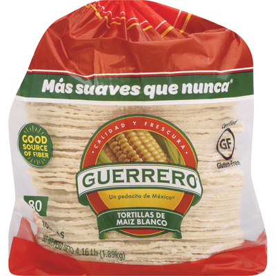 Guerrero White Corn/De Maiz Blanco Tortillas