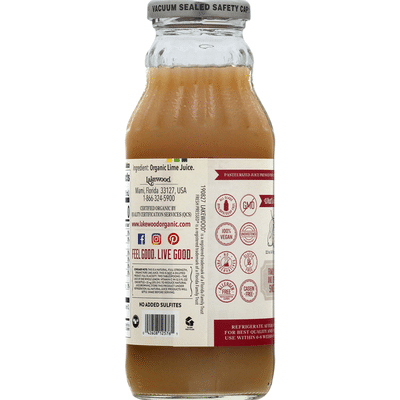Lakewood Juice, Organic, Pure Lime