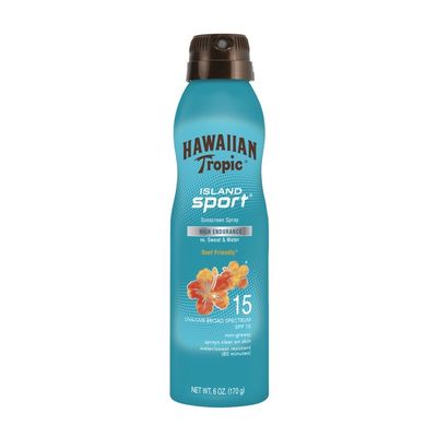 Hawaiian Tropic Island Sport Clear Spray Reef Safe Sunscreen Broad Spectrum