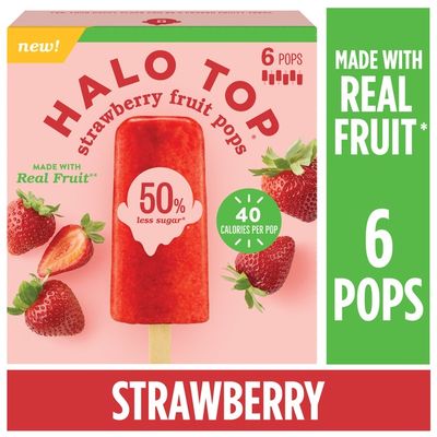 Halo Top Strawberry Fruit Pops