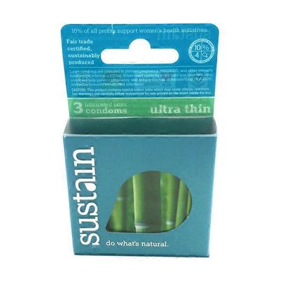 Sustain Ultra Thin Lubricated Condoms