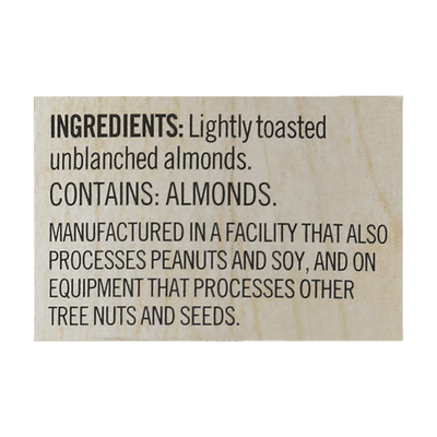 Woodstock Unsalted Non-GMO Smooth Lightly Toasted Almond Butter