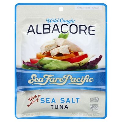 Sea Fare Pacific Tuna, Wild Caught Albacore, with a Touch of Sea Salt