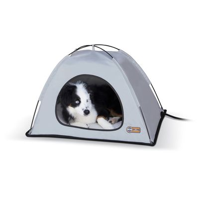K & H 26.5" x 30.5" x 14" Grey Thermo Tent