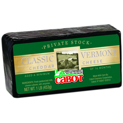 Cabot Private Stock Cheese Classic Vermont Cheddar (16 oz) - Instacart