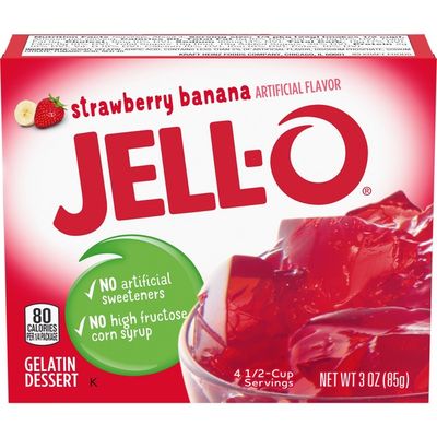 Jell-O Strawberry Banana Gelatin Dessert Mix