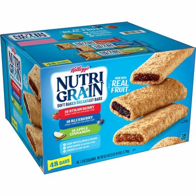 Kellogg's Nutri-Grain Soft Baked Breakfast Bars, Made with Real Fruit and Whole Grains, Variety Pack