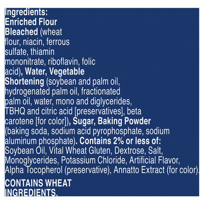 Pillsbury Crescents, Butter Flake