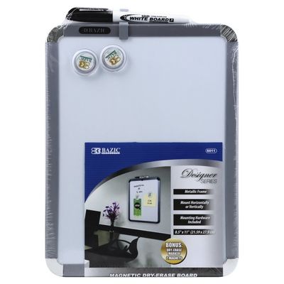 Bazic Products Board, Magnetic Dry-Erase, Designer Series