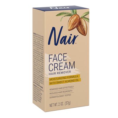 Nair Hair Remover Moisturizing Face Cream, With Sweet Almond Oil,