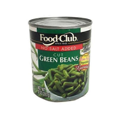 Food Club No Salt Cut Green Beans
