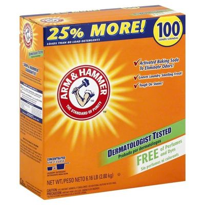 Arm & Hammer Powder Laundry Detergent, Free Of Perfume And Dyes, 100 Loads