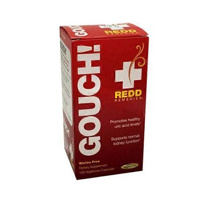 Redd Remedies Gouch! Promotes Healthy Uric Acid Levels, Normal Kidney Function Dietary Supplement Vegetarian Capsules