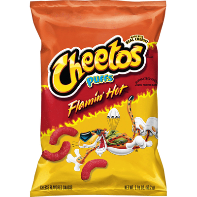 CHEETOS Puffs Flamin Hot Cheese Flavored Snacks
