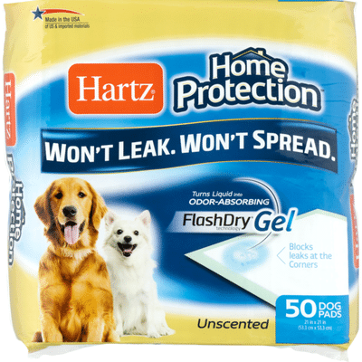 Hartz Home Protection FlashDry Gel Dog Pads Unscented - 50 CT