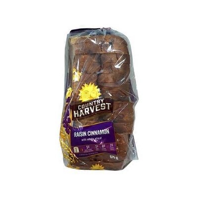 Country Harvest 100% Whole Wheat Cinnamon Raisin Bread
