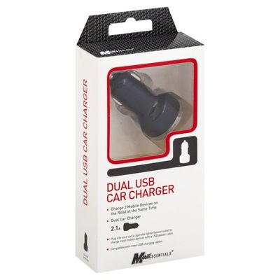 Mobilessentials Car Charger, Dual USB