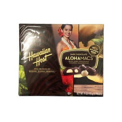 Hawaiian Host Alohamacs Dark Chocolate