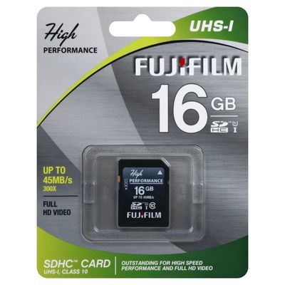 Fujifilm SDHC Card, UHS-I, 16 gb