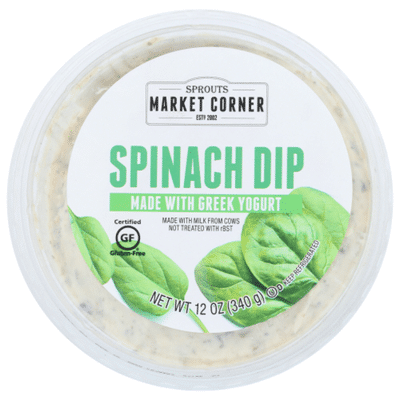 Sprouts Spinach Dip With Greek Yogurt