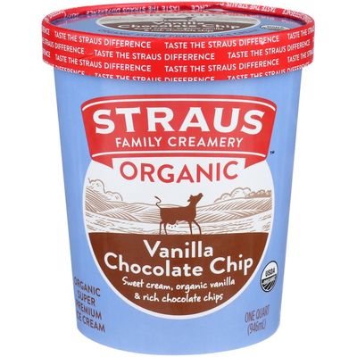 Straus Family Creamery Organic Vanilla Chocolate Chip Ice Cream