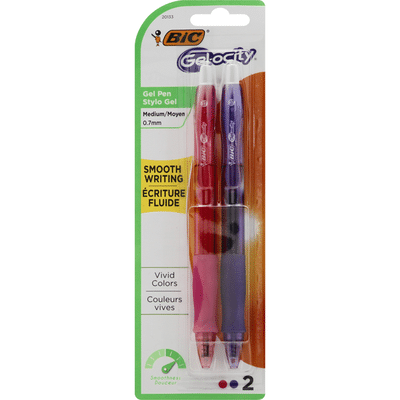 BiC Gel Pen, Smooth Writing, Assorted, Medium (0.7 mm)