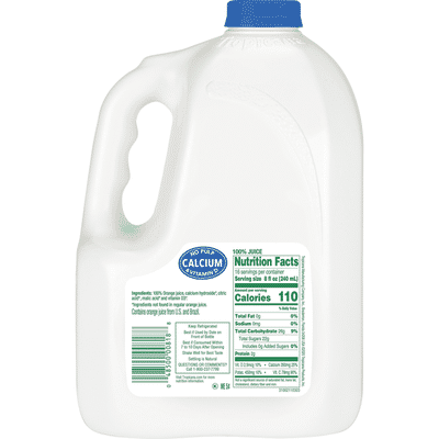 Tropicana No Pulp with Calcium & Vitamin D 100% Orange Juice