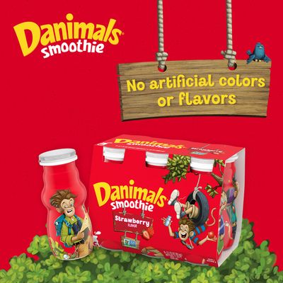 Danimals Strawberry Explosion & Banana Split Variety Pack Smoothies