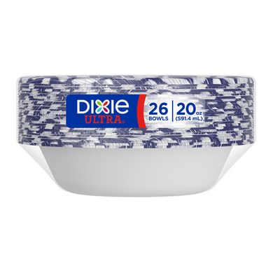 Dixie Ultra Paper Bowls, 20oz Disposable Bowl (Designs May Vary)