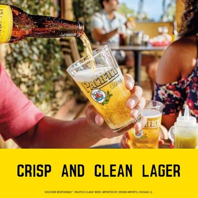 Pacifico Clara Mexican Lager Beer Bottles