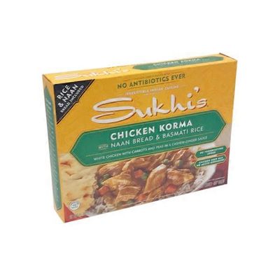 Sukhi's Chicken Korma With Naan Bread & Basmati Rice