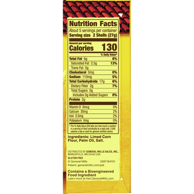 Old El Paso Taco Shells, Stand 'n Stuff, Gluten Free, 10 Count